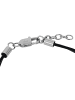 Tom Tailor Armband Edelstahl, Leder in silber