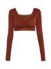 faina Damen Top in Braun