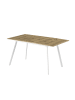 B&D Home Ausziehtisch MARA in Natureiche - (B)120-160 x (H)76 x (T)80 cm