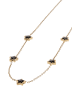 myMo at night Women Necklace in Gold Black