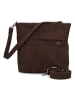 Zwei Mademoiselle.M Schultertasche 25 cm in nubuk espresso