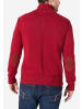 Timezone Hochwertiger Strickpullover mit Reißverschluss-Details in Rot