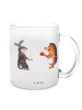 Mr. & Mrs. Panda Teetasse Hase Igel ohne Spruch in Transparent