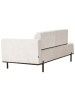 Beliani Chaiselongue SAVASSE Beige/Schwarz - (W) 170 x (H) 78 x (L) 85 cm rechtsseitig