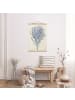 WALLART Stoffbild mit Posterleisten - Indigo Koralle III in Creme-Beige