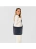 Mandarina Duck Mellow Leather Umhängetasche Leder 30 cm in dress blue