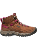 Keen Wanderschuhe "TARGHEE IV MID WP W" in Bison-Braun/Beaujolais-Rot