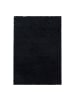 KADIMA DESIGN Teppich Hochflor Shaggy Waschbar Einfarbig SPREE Strapazierfähig in Schwarz