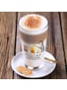 Mr. & Mrs. Panda Latte Macchiato Glas Pinguin Lagerfeuer mit Spruch in Transparent
