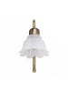 Licht-Erlebnisse Wandlampe (H)19 cm in Messing Antik Weiß