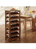 relaxdays Weinregal in Natur - (B)43 x (H)91,5 x (T)22 cm