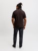 JACK & JONES PLUS Poloshirt in Hot Fudge