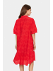 SAINT TROPEZ Kleid GeleksaSZ Gerade Passform in Flame Scarlet