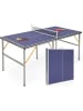 COSTWAY Mini Tischtennisplatte klappbar 180 x 90 x 76 cm in Blau