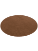 Snapstyle Velours-Teppich Joy Rund in braun