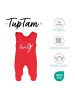 TupTam Baby Strampler mit Aufdruck Spruch 5er Pack in rot/weiß