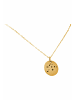 Gemshine Halskette mit Anhänger Sternzeichen Wassermann in gold coloured