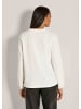MADELEINE Jerseybluse mit Rundhalsausschnitt in wollweiß