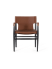 Giner y Colomer Sessel mit Kunstleder und braunem Eschenholz bezogen in Brown