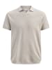 Jack & Jones Gestricktes Polo in Oatmeal