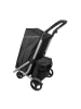 Cheffinger 48 L Einkaufswagen + 12 L Kühltasche Einkauf Trolley in Schwarz
