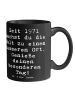 Mr. & Mrs. Panda Kaffeebecher Spruch 1971 Geburtstag mit Spruch in Schwarz