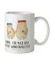 Mr. & Mrs. Panda Kindertasse Bären mit Blumenkranz mit Spruch in Weiß