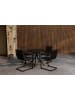 ebuy24 Gartenset Chios Schwarz 90 x 90 cm