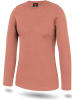 Normani Outdoor Sports Damen Merino Langarm-Shirt Mandurah in Rosa