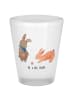 Mr. & Mrs. Panda Schnapsglas Hasen Muschel ohne Spruch in Transparent