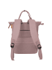 travelite Basics Short Handle - Rolltop Rucksack 46 cm erw. (black) in smokey rose
