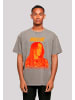 F4NT4STIC Oversize T-Shirt Billie Eilish Portrait in Asphalt