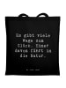 Mr. & Mrs. Panda Tasche Spruch Geborgenheit Natur mit Spruch in Schwarz