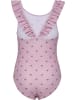 Hummel Badeanzug "Bee Aop Frill Swimsuit" in Lila