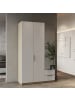 CALICOSY Kleiderschrank GHOST in Weiß - (W) 119,4  x (H) 203  x (L) 51,1 cm