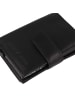 Greenburry Kreditkartenetui RFID Schutz Leder 8 cm in schwarz