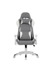 home24 home24 Gaming Chair aus Kunstleder & Kunststoff in Schwarz, 66 x 134 x 59 cm in Grau