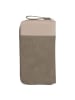 Zwei Eva Geldbörse 20 cm nubuk mud