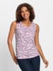 WITT WEIDEN Shirttop in violett-ecru-bedruckt