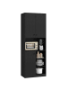 COSTWAY 166cm Küchenschrank in Schwarz
