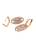 faina Women Huggie Earrings in Rose Gold