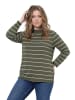 Ulla Popken Langarmshirt in dunkel khaki