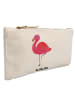 Mr. & Mrs. Panda Schminktasche Flamingo Classic ohne Spruch in Weiß