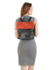 Cluty City-Rucksack echt Leder in rot