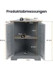 COSTWAY Badezimmerschrank Ecke 45 x 45 x 81,5 cm in Grau