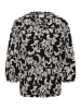 Kaffe Langarm-Bluse KAriani Regular fit in Black Deep/Chalk Paisley