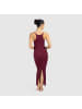 SMILODOX Maxi Dress Aveline in Bordeaux