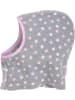 Playshoes Kinder Mütze "Fleece-Schlupfmütze Punkte" in Grau