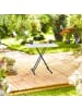 relaxdays Campingtisch in Weiß - (B)78 x (H)71 x (T)49 cm
