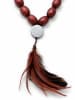 collezione alessandro Lange Kette " Feather " in braun